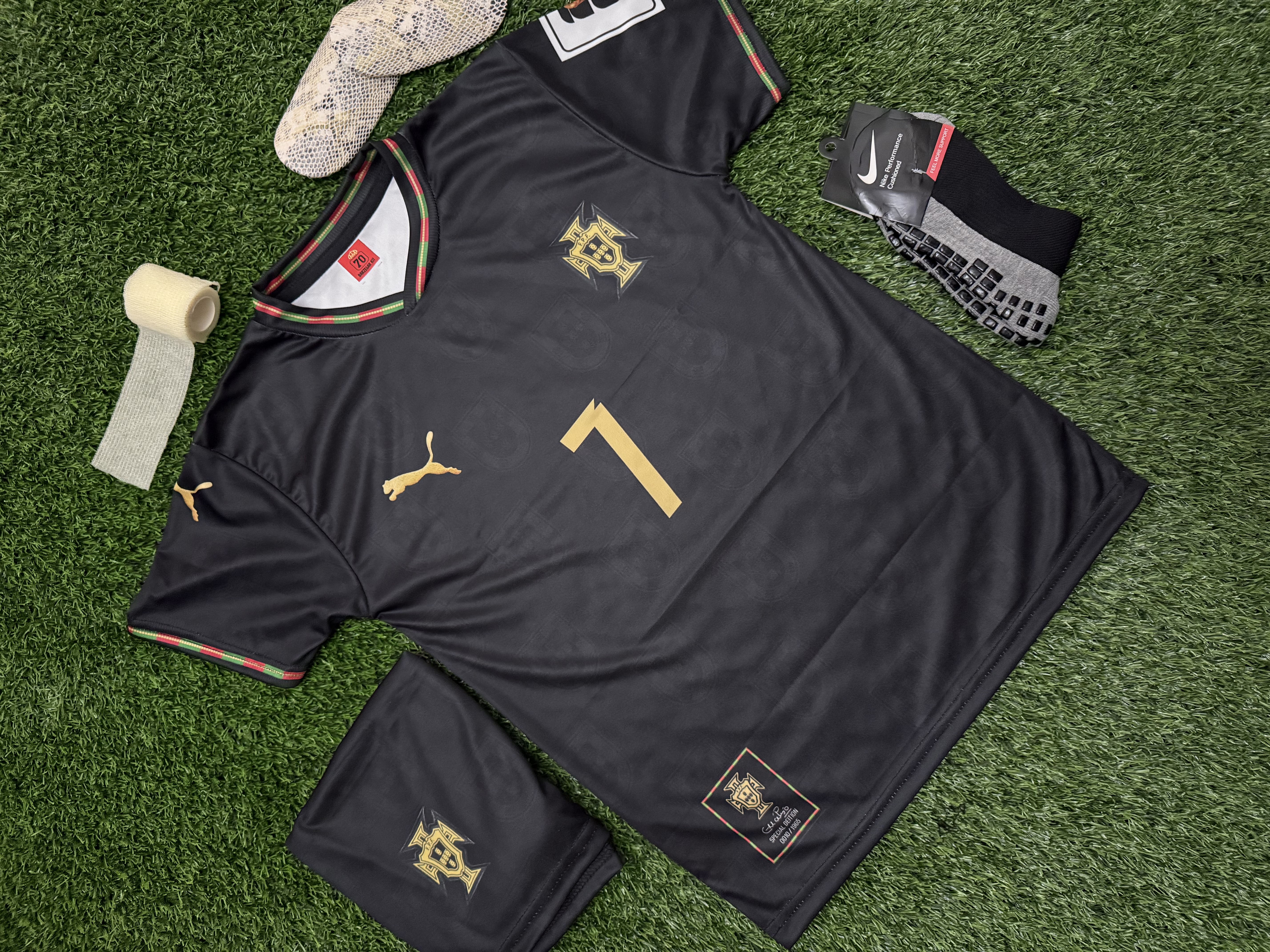 کیت و شورت دوم پرتغال مشکی رونالدو فصل 2026 جام جهانی